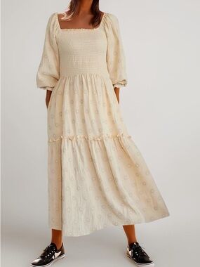 Amazon Floral Cotton Midi Dress